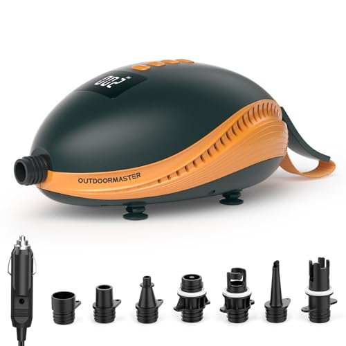 OutdoorMaster The Dolphin 20PSI Hochdruck SUP Pumpe Elektrische, 12V DC Auto-Anschluss...