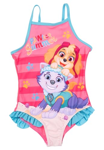 Paw Patrol Badeanzug mit Rüschen für Mädchen - Skye & Everest Pawfect Summer...