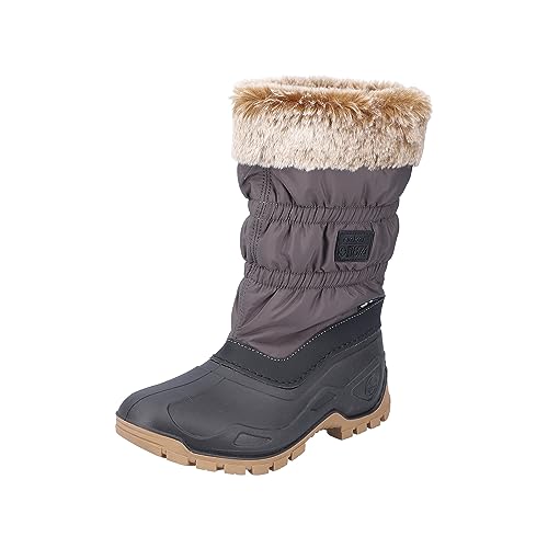 Rieker Damen P9470 Hochschaftstiefel, Schwarz, 39 EU