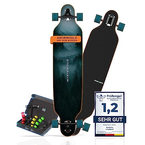 Sporterra Longboard [Sommer-Angebot] - Longboard Erwachsene und Kinder - Optimiert bis ins...