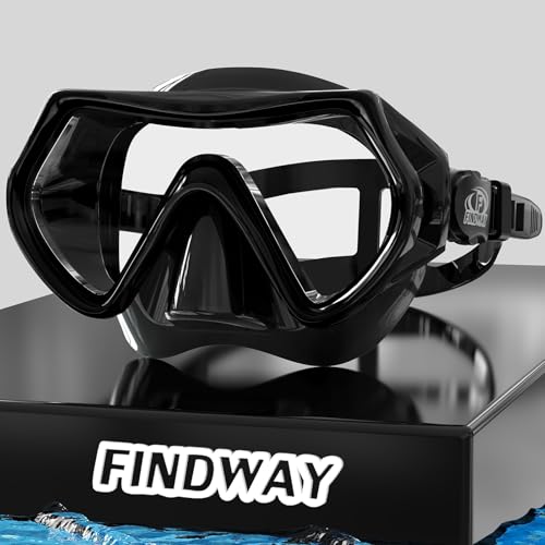 Findway Taucherbrille Erwachsene Teenager,Tauchermaske für Herren Damen, Verstellbares...