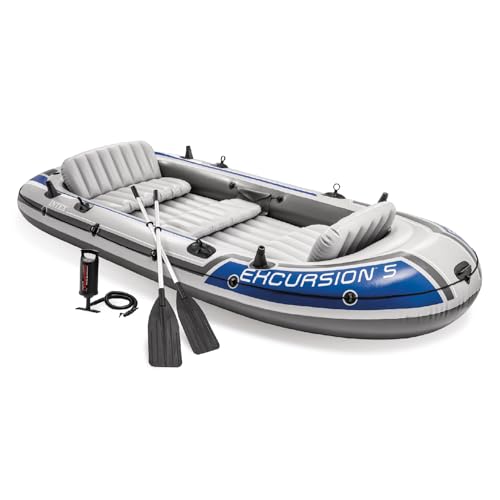 Intex 68325EP Excursion Aufblasbares Fischerboot-Set