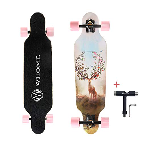 WHOME Longboards – 31 Zoll Kleines Longboard Cruising Skateboard – für...