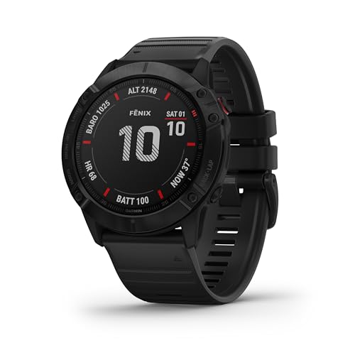 Garmin fenix 6X PRO – GPS-Multisport-Smartwatch mit 1,4 Zoll Display, vorinstallierten...