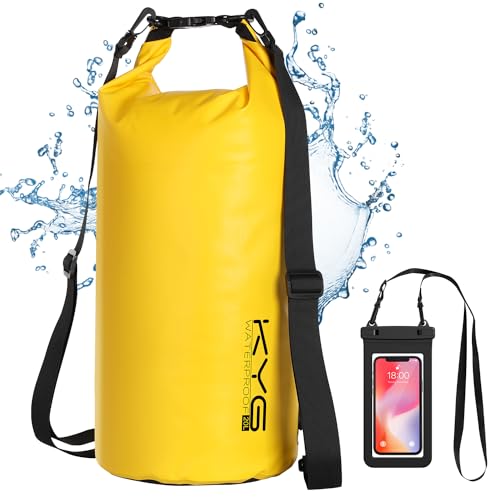 KYG Dry Bag 20L wasserdichte Tasche, 5L/10L/20L, mit Wasserdicht Handyhülle,...