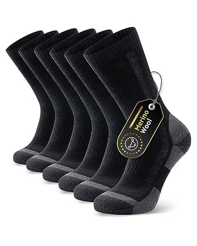 Ruixue Merino Wandersocken Herren & Damen, Outdoor Socken Trekkingsocken, Merinowolle...