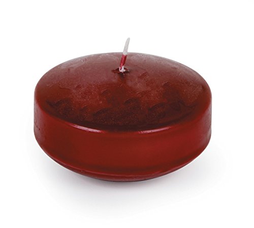 Darice 1149-64 Disk Shaped Floating Candle, Dark Red