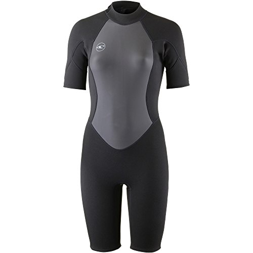 O'Neill Damen Reactor II 2 mm Achterkant Zip Spring Wetsuit, Schwarz, 6 EU