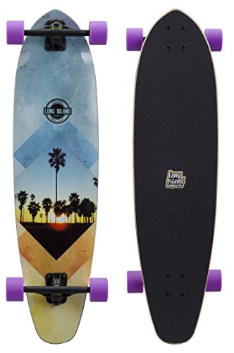 Long Island Longboard 37' Li Unisex - Erwachsene, Mehrfarbig, Kicktail, One Size