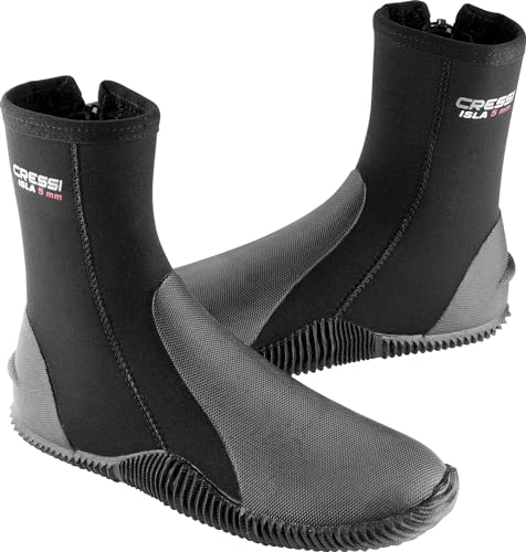 Cressi Isla Boots - Unisex Tauchschuhe aus Neopren mit Gummisohle