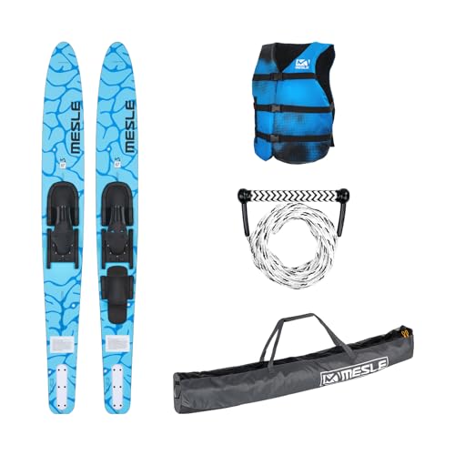 Mesle Wasser-Ski Set Strato 170 cm mit Weste Sportsman + Leine Combo + Tasche Universal,...