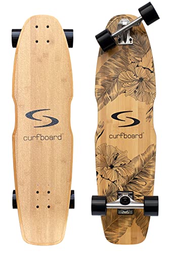 CURFBOARD Leilani SE Surfskate | ideales Surftraining: Balance & Carving | Surfcruiser...