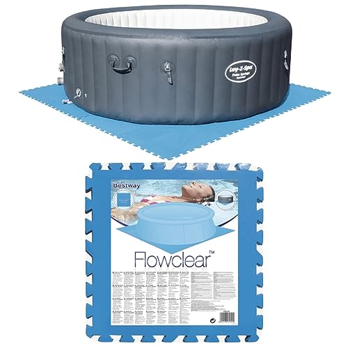 Bestway Flowclear™ Pool-Bodenschutzfliesen-Set, 9 Stück á 50 x 50 cm, blau