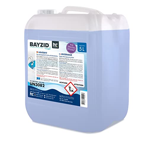 1 x 5 L Pool Wintermittel - BAYZID Winterfit Überwinterungskonzentrat, Flüssigkeit, für...