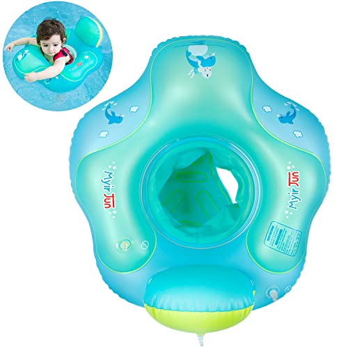 Myir Schwimmring Baby mit Rückenlehne, Aufblasbare Baby Schwimmsitz Schwimmhilfe...