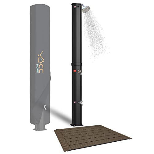 CCLIFE solar shower with base plate 35 L