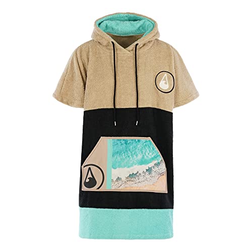 WAVE HAWAII Poncho Ericeira Surfponcho 95% Baumwolle Badeponcho für Körpergrößen von...