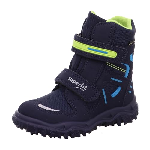 Superfit Jungen HUSKY warm gefütterte Gore-Tex Schneestiefel, Blau (BLAU/GRÜN 8000), 26...