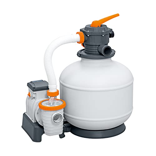 Bestway Flowclear Sandfilteranlage mit Zeitschaltuhr 8.327 l/h, 280 W, Weiß