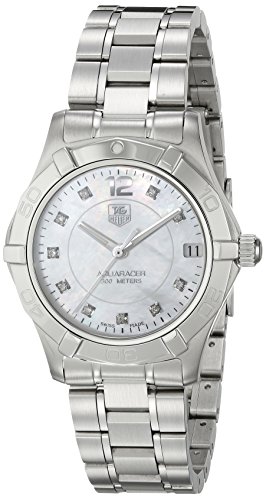 TAG Heuer Damen Analog Quarz Uhr mit Edelstahl Armband WAF1312.BA0817