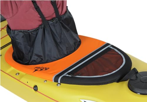 Prijon Nylon Spritzdecke Traveller schwarz/Orange Größe 1 Kinderkajak 81 cm Seayak...