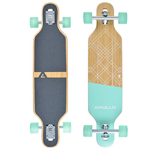 Apollo Longboard Savaii 36' Komplettboard mit High Speed ABEC Kugellagern, Drop Through...