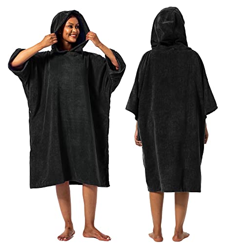 Winthome Poncho Schnelles Trocknen, Badeponcho Strand Umziehhilfe, Surf Poncho...