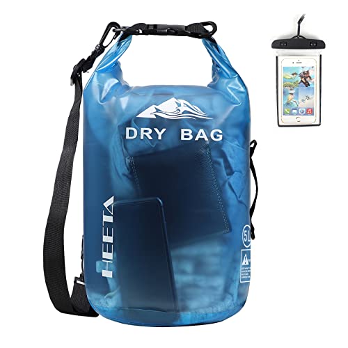 HEETA Dry Bag Wasserdichter Packsack 5L/10L/20L Wasserdicht Taschen mit Handytasche und...