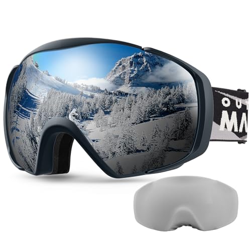 OutdoorMaster Premium Skibrille mit Schutzhülle