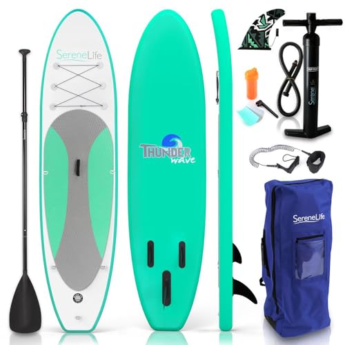 SereneLife Stand Up Paddling Board Set, SUP Board Komplettes Zubehör, Stand Up Paddle...