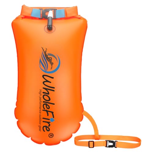 WholeFire 20L Schwimmboje wasserdichte aufblasbare Dry Bag Schwimmtasche für Wassersport,...