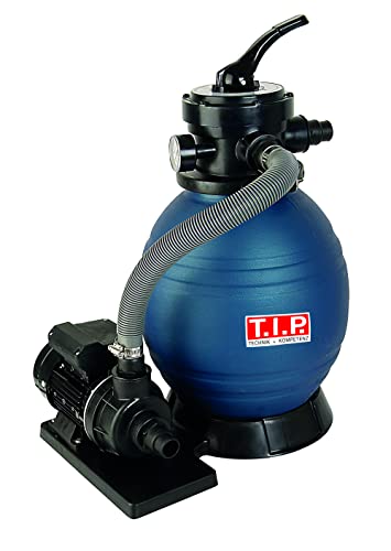 T.I.P. Sandfilteranlage - Pool Filter Set (20 m³ Beckengröße, 7.900 l/h Fördermenge,...