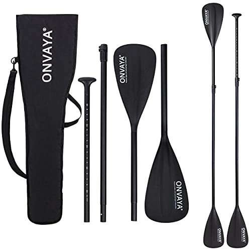 ONVAYA® SUP/Kajak Paddel | 2-in-1: Stechpaddel & Doppelpaddel | Für Stand-Up-Paddling,...