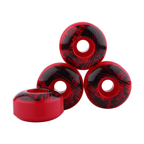 Alomejor 4 Stücke/Set Skateboard Outdoor Classic 52mm x 30mm PU Cruiser Longboard...