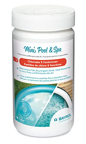 BAYROL Mini Pool&Spa Chlor Tabs 20g 5 Funkionen - Kleine Chlortabletten für...