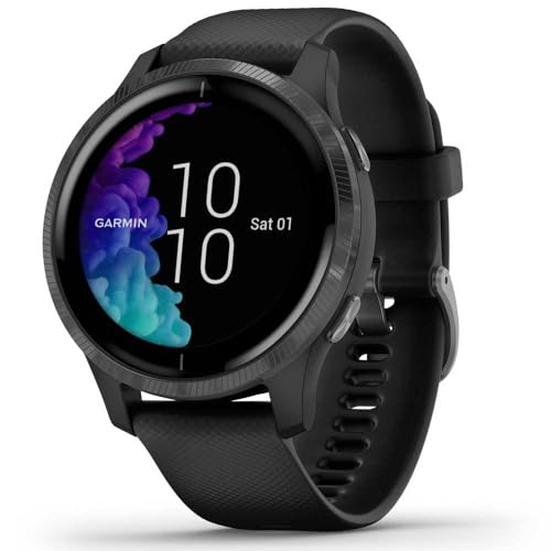 Garmin venu – wasserdichte GPS-Fitness-Smartwatch mit AMOLED Display, Trainingsplänen...