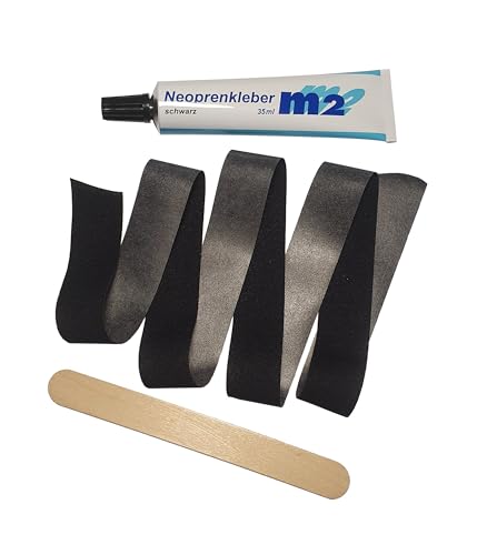 M2 Neorepset Hot Melt/Reparaturband (25mm breit) zum aufbügeln auf kaschiertem Neopren...