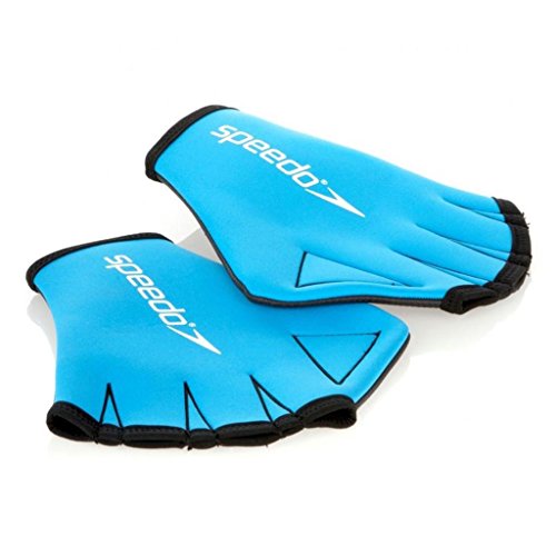 Speedo Unisex Erwachsene Aqua Glove Handschuhe, Blau, L