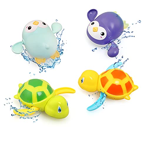 BelleStyle Baby Badespielzeug, 4 Stück Wasserspielzeug Kinder, Badewannenspielzeug...