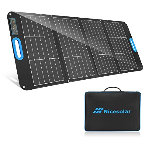 Nicesolar Solarpanel Faltbar 100W Solarmodul für Tragbare Powerstation Solargenerator,...