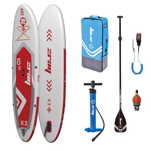 Zray X2 Stand Up Paddling Board rot 330x81x15cm SUP Aufblasbares Dropstitch SUP Board...