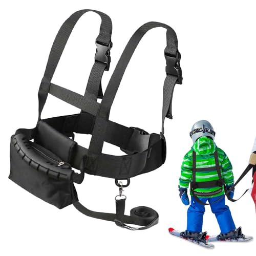 Riisoyu Ski und Snowboard Gurt für Kinder, Skating Trainingsgürtel Einstellbare Ski Gurt...