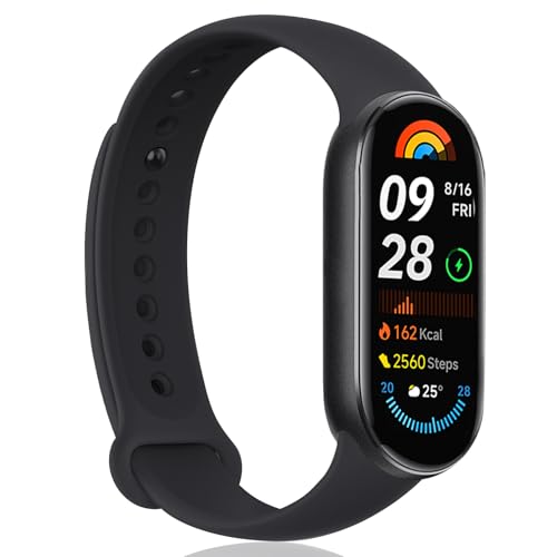 Mi Smart Band 9 - Fitness-Tracker, Smartwatch, 1.62'' AMOLED-Display mit 1200 Nits, Sp02...