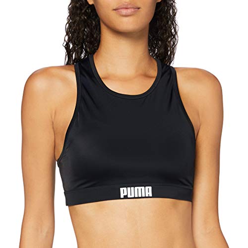 PUMA Damen High Nck T Badebekleidung, Schwarz, M EU