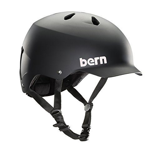 Bern Watts matt Wasser Helm, Herren, MW5MBKXXL, Schwarz, XXL