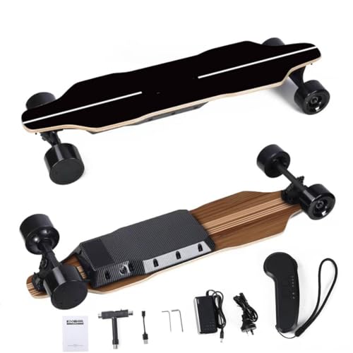 Elektro Longboard Elektrisches Skateboard mit PU-Rad, 450W Dual-Motor, Maximale Belastung...