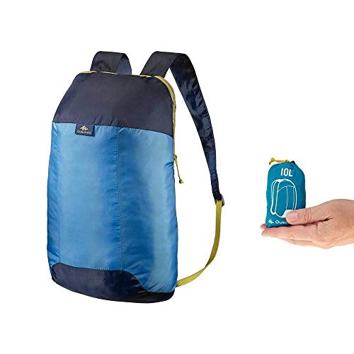 Quechua-Rucksack, ultra-kompakt, zusammenfaltbar, 10 Liter, für Camping, Festivals, 10L,...