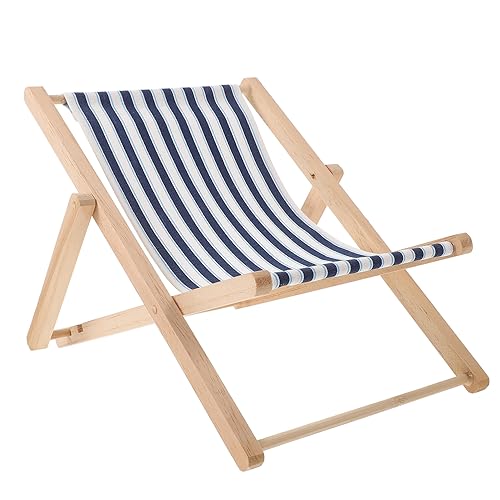 ifundom Klappbarer Strandstuhl Aus Holz Kleiner Klappbarer Strand-Sonnenstuhl...