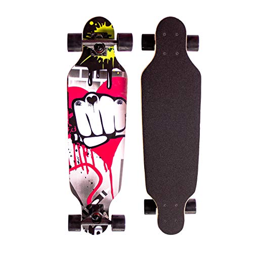 Sumeber Longboard Skateboard 31 Zoll for Anfänger Twin Tip Street Long Board Komplettes...