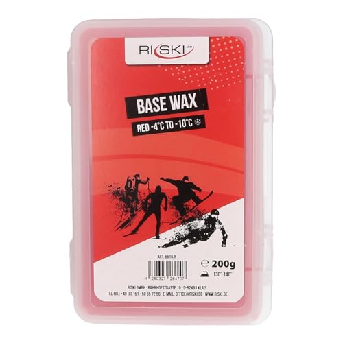 RiSki Skiwachs Base Wax Alpin rot 200g